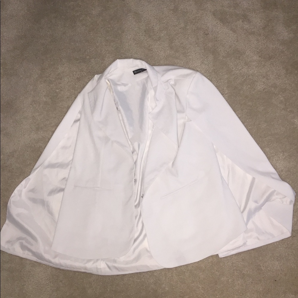 Plus white cape
